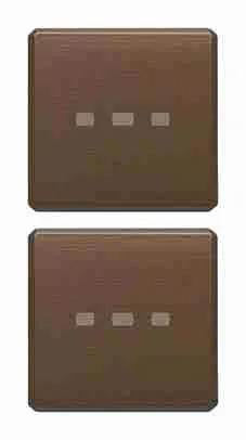 Vimar 22751.12 Eikon Exé Flat: Coppia Tasti Bronzo Illuminabili Shop