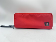 VTG Coast Red Fabric Cassette Storage Case Organizer 15 Tapes