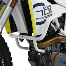 ZIEGER Crash Bars Compatible with Husqvarna 701 Enduro / Supermoto White