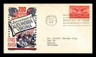 US COVER ALEXANDRIA VIRGINIA AIR MAIL FDC SCOTT C40 KEN BOLL CACHET CRAFT