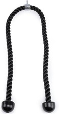 Double Length Tricep Pull Down Rope - 54 Inches Attachment for Cable Machine