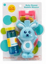Sun Squad Blue Bunny Bubble Blower Blaster NEW