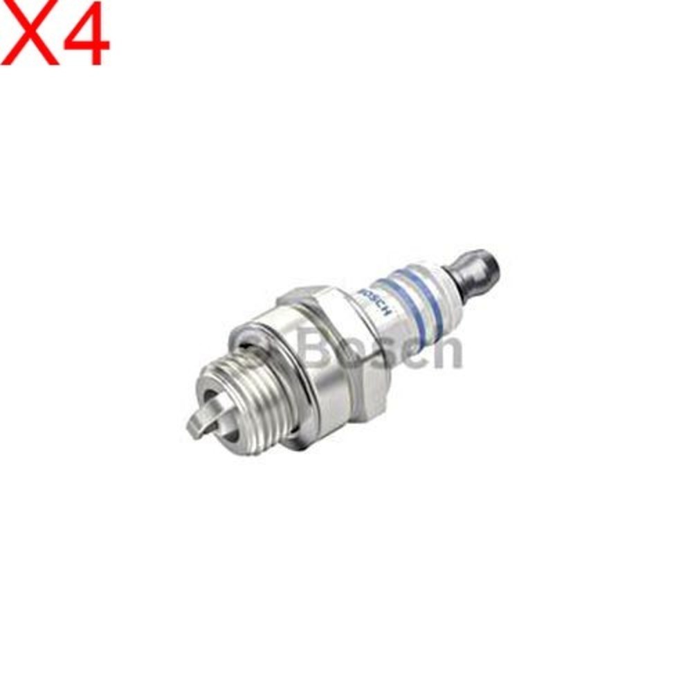 BOSCH Spark Plug x4 Petrol 0241236834