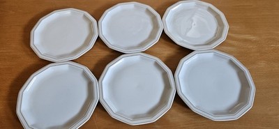 Rosenthal Polygon Weißgold x6 Dessertteller Tapio Wirkkala MCM Germany euc