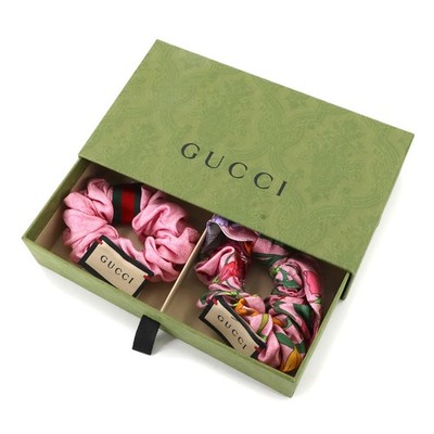 Gucci Flora Hair Scrunchies GUCCI Authentic Hair Scrunchies Tie 3 Pcs Set With  main image 2