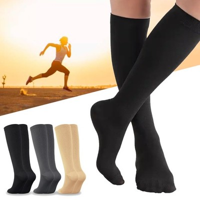 3x Compression Socks 20-30 mmHg Knee High Cute Support Stocking for Women Men XL