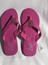Adult Size 9 Disney Parks Mickey Mouse Flip Flops Sandals NWT Pink