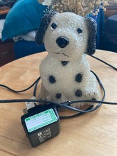 Lampada cane dalmata popcorn plastica fusa vintage Woolworths PAT TESTATA 1 proprietario