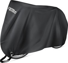 Waterproof 420D Heavy Duty Bike Cover For 1 Or 2 Bikes Outdoor Storage Rain Dust