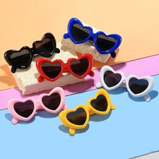 Heart Shape Sunglasses Kids UV400 Cute Party Festival Outdoor Wear Glasses