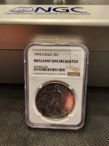 1994 American Silver Eagle 1 oz .999 Silver Brilliant Uncirculated NGC
