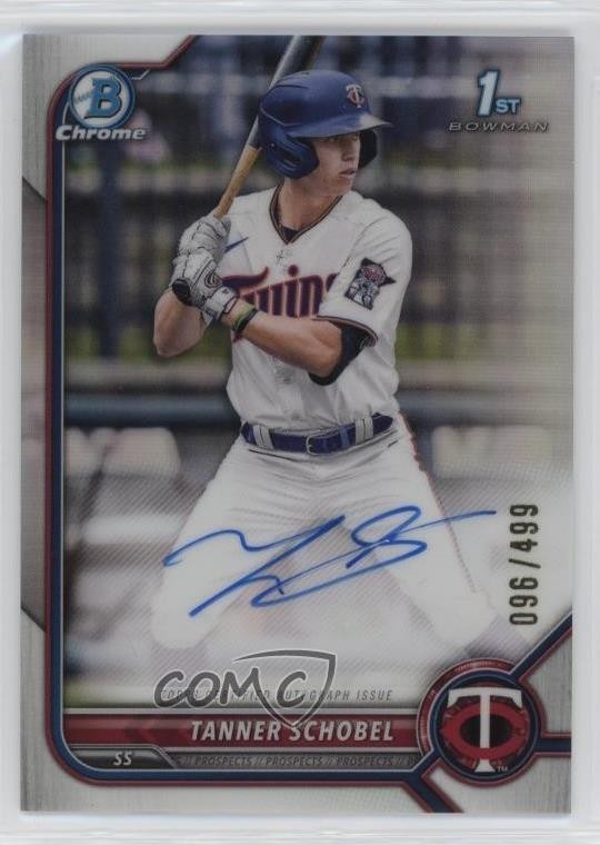 2022 Bowman Draft Chrome Pick Refractor 96/499 Tanner Schobel #CDA-TSL Auto 2a9