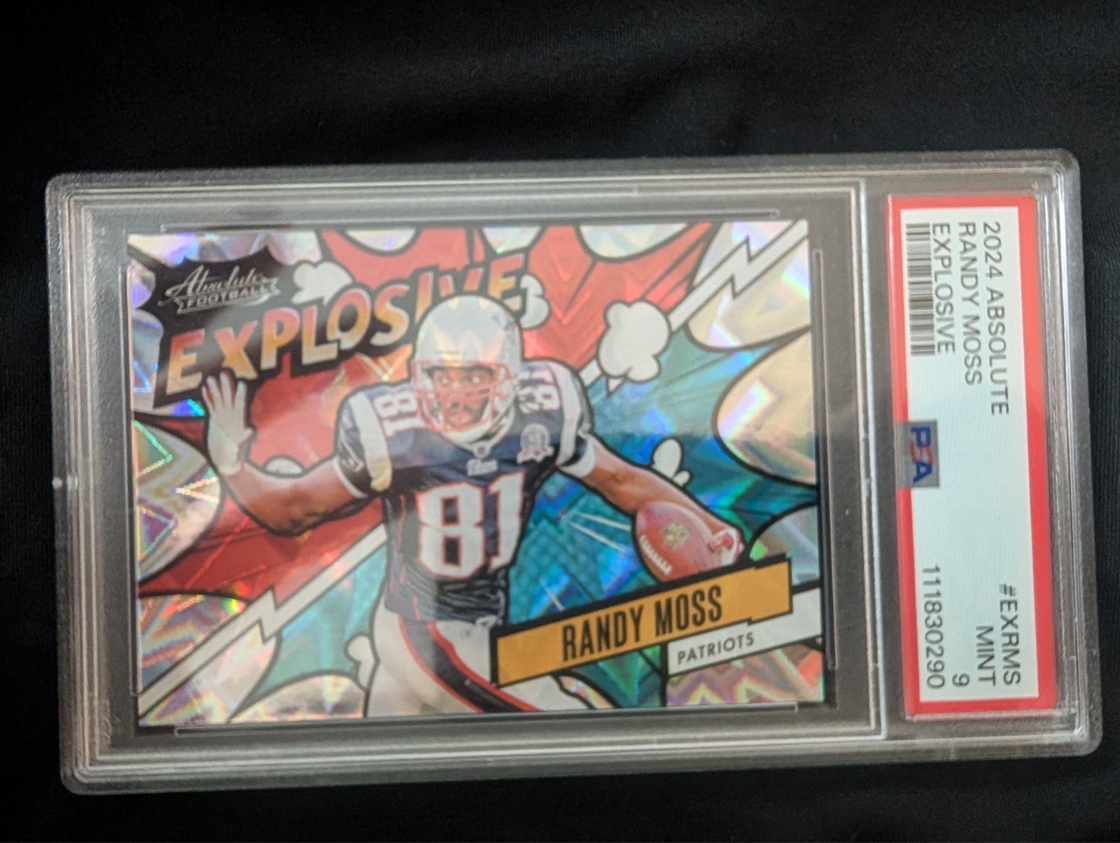 2024 Panini Absolute - Explosive Randy Moss #EX-RMS PSA 9