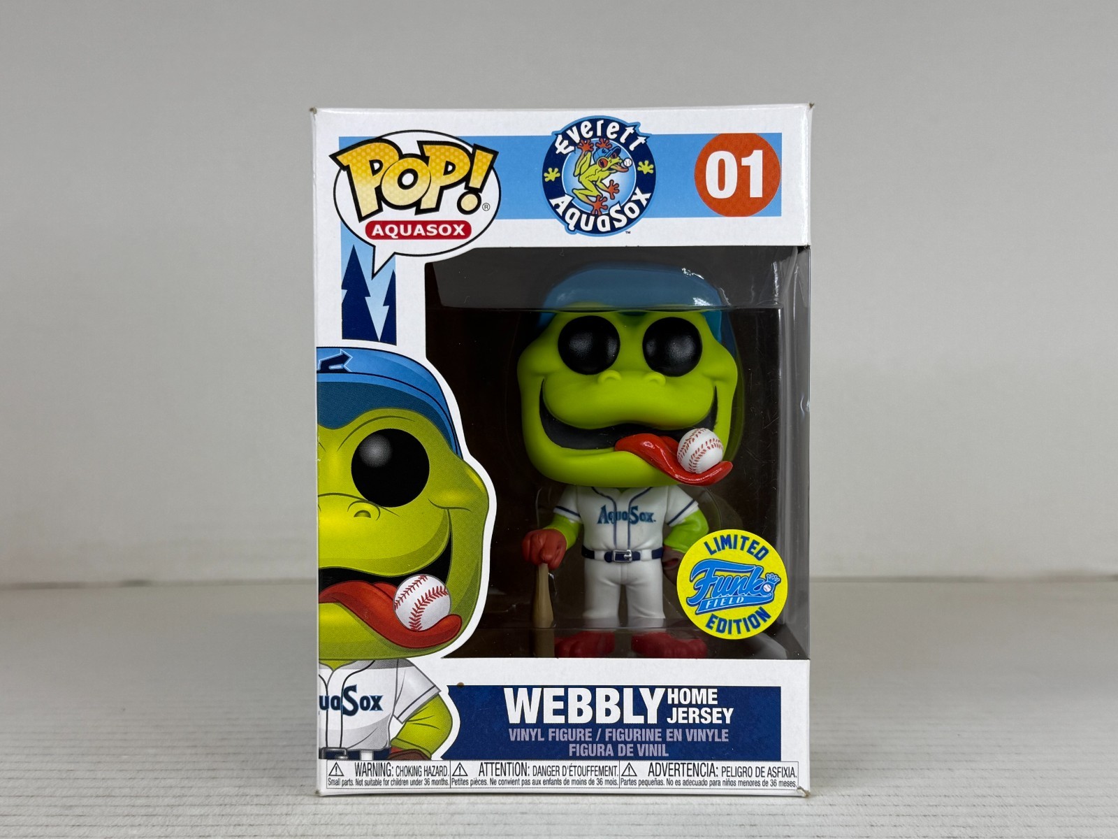 Funko Pop Vinilo - Escuadrones - Everett Aquasox - Webbly Home Jersey - #01