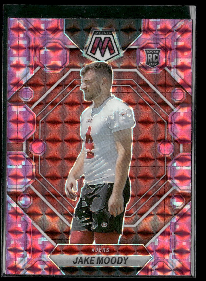 Rookie 2023 Panini Mosaic #326 Jake Moody Camo Pink Mosaic