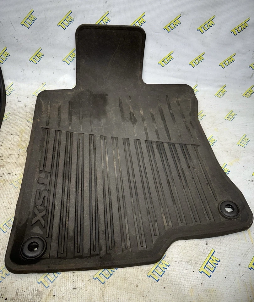 09-14 Alfombrillas para todo clima Acura TSX forro de goma 2010 2011 2012 2013 interior OEM Foto 4 de 4