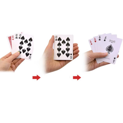 VIER KARTEN ZAUBERTRICK - Transformative Illusion Set für Magier