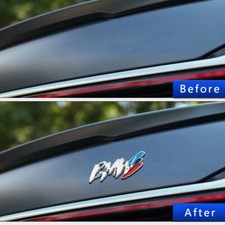 For Bmw Rear Emblem M Power Emblem Badge Car Rear Trunk Decal Decoration Metal
