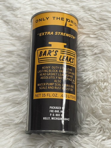 Bar's Leaks Radiator Pump Seal Rhizex Pelletized 15 OZ Can New Sealed Vintage - Picture 2 of 7