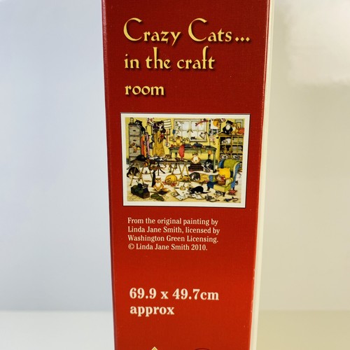 Rompecabezas Ravensburger Jane Smith Crazy Cats Craft Room 1000 piezas - Completo - Imagen 18 de 21