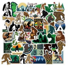 50pcs Bigfoot Stickers Sasquatch Footprint Real I Saw Big Foot Woods US Seller