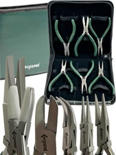 NEW PREMIUM GRADE SET OF 6 EACH OPTICIAN ! OPTICAL PLIERS,EYEGLASSES TOOL SET