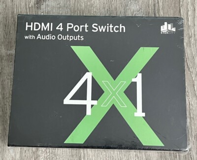 Etekcity  4 Port HDMI Switch w/ Audio Outputs 720/1080P HD Resolution