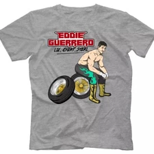 NEW RARE Eddie Guerrero Gray T-shirt short sleeve All sizes S to 5XL 5HRT1
