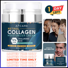 Face Cream for Men 6 in 1 Anti Aging Cream Fights Eye Bags Dark Spots 1.7 Oz