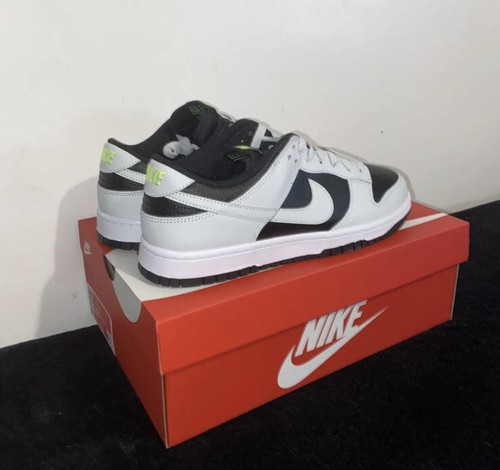 Nike Dunk Low Grey Panda Volt UK 9 US 10 FD9756-100 Brand New In Box Sb | eBay