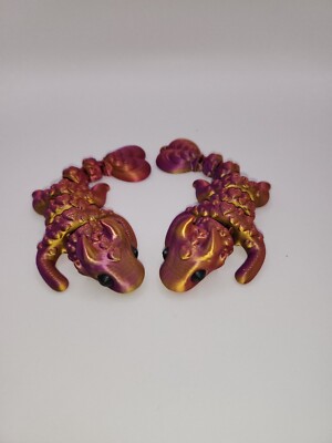  Valentinstag Liebe Drachen 3D gedruckt Artikulierende Bewegung tolle Geschenkidee x 2 