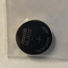 Brand New Maxell ML2032 Rechargeable 2032 3V CMOS Backup Battery, Japan,
