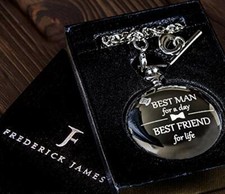 Groomsmen Gifts for Wedding Best Man Pocket Watch