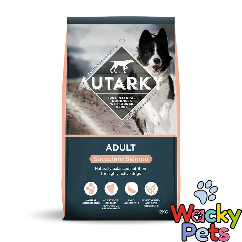 Autarky Hypoallergenic Adult Dry Dog Food, Succulent Salmon, 12 kg | Complete working dog food, wheat gluten and soya free, omega 3, naturally palatable salmon and rice, digestive support - Image 6