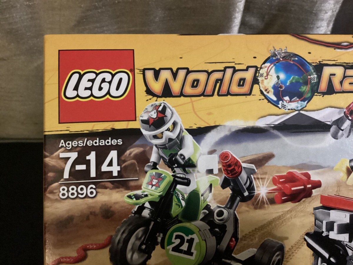 Lego World Racers Snake Canyon 8896 motor cross dirt bike Team