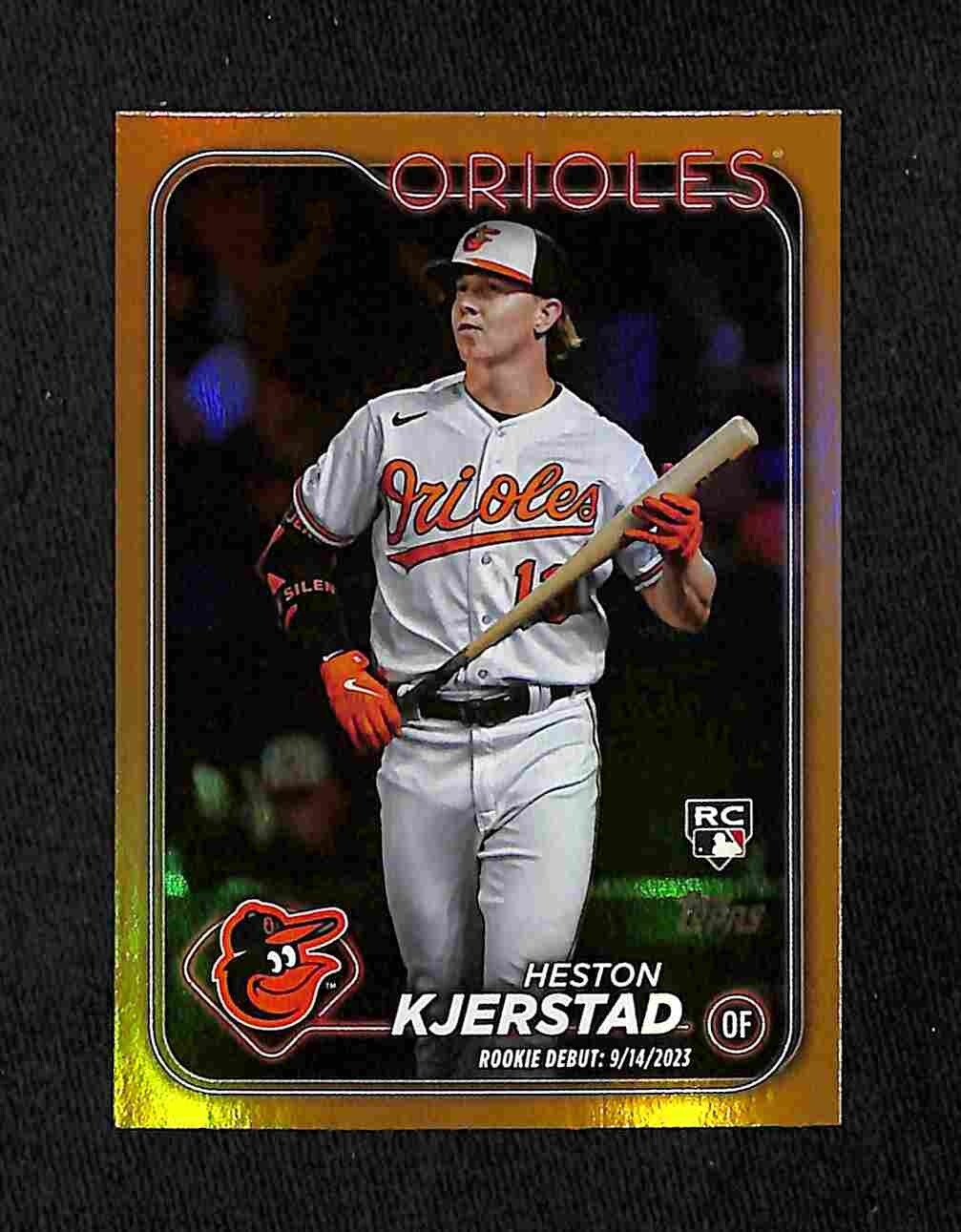 2024 Topps Update Series - Rookie Debut Heston Kjerstad #US86 Gold Foil (RC)