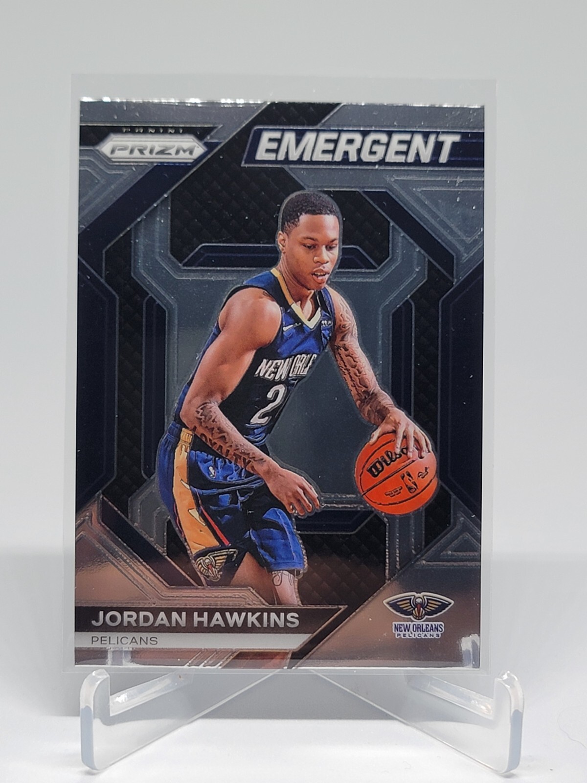 2023-24 Panini Prizm #19 Jordan Hawkins Emergent Rookie RC Pelicans F1E