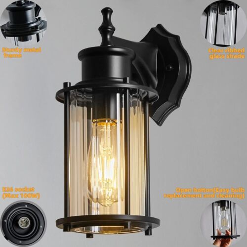 Foucasal Outdoor Wall Light Fixtures, Waterproof Wall Lanterns (2-pack) - Picture 6 of 7