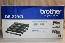 NEW GENUINE - BROTHER DR-223CL DRUM UNIT SET - 18,000 PAGES - *ONE OPEN BAG*