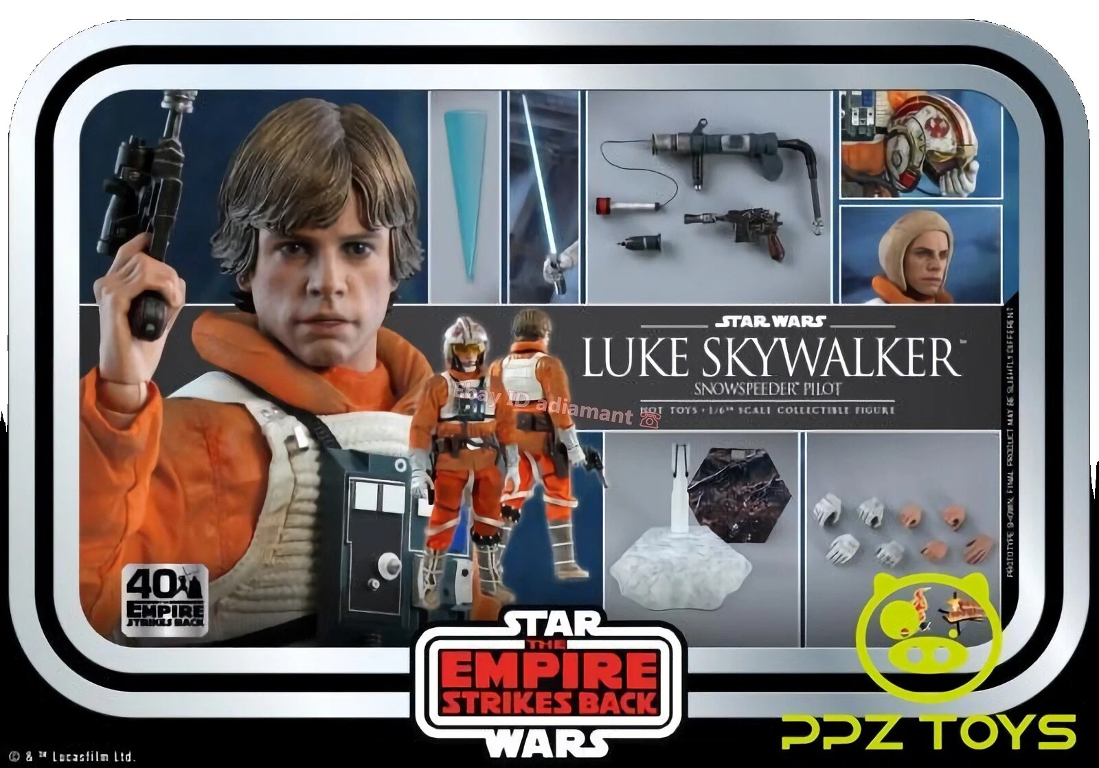 Hot Toys Luke Skywalker Figura de Acción de Acción Colecciones