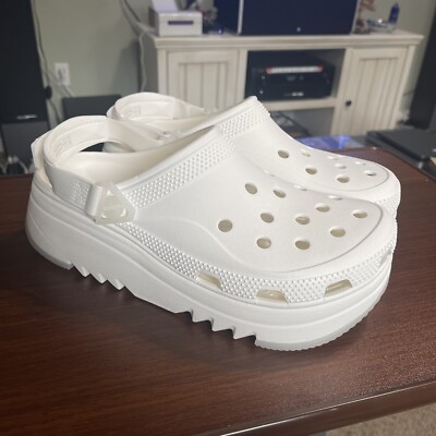 CROCS CLASSIC HIKER XSCAPE CLOG 208365-100 WHITE UNISEX MENS SIZE 11 NEW