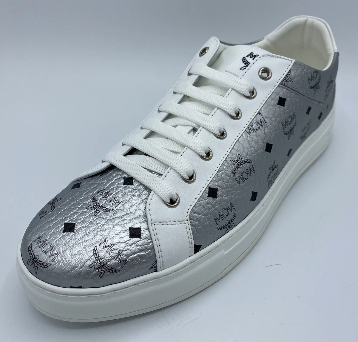 Silver mcm deals shoes