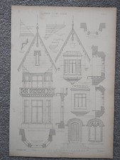 Fern Cliff Villa, Wemyss Bay, Firth of Clyde - Antique Print - 1868