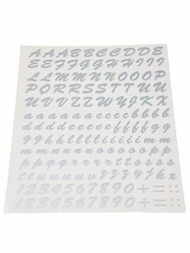 Quattroerre 1234 Kit Lettere Adesive, Argento (w1q)