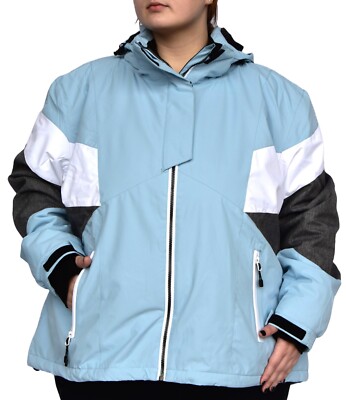 New Snow Country Women's 1X 2X 3X 4X 5X 6X Plus Moonlight Ski Coat Jacket Blue
