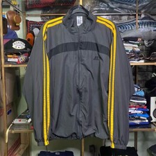 Vintage Y2K Russell Athletic Windbreaker Jacket Gray Unisex Size M