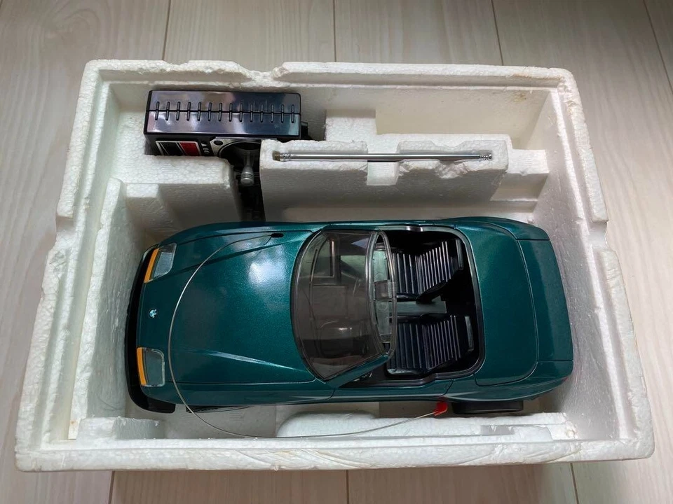 Vintage 1980's Taiyo Japan R/C Green BMW w/Box 1/16 scale - Image 2 of 4