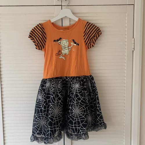 Candy Corn Lane Halloween Glow In The Dark Dress 78 years Top Quality