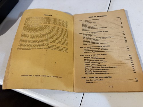 1953 sc, How to Use Pickett Log Log Slide Rules, Hartung - Picture 2 of 8