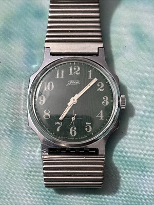Selten Armbanduhr Soviet Vintage Zim Pobeda Guilloche USSR Russian Handgelenk